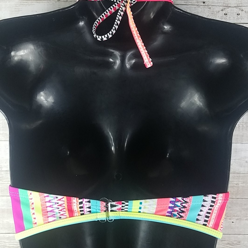 No Boundaries, 0114, Multi colored swim top, S 3-4 - Picture 4 of 6